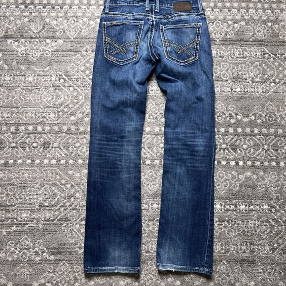 BKE Aiden Jeans Mens 28R (29x31.5) Dark Wash Straight Leg Modern Pocket Detail - Picture 11 of 13